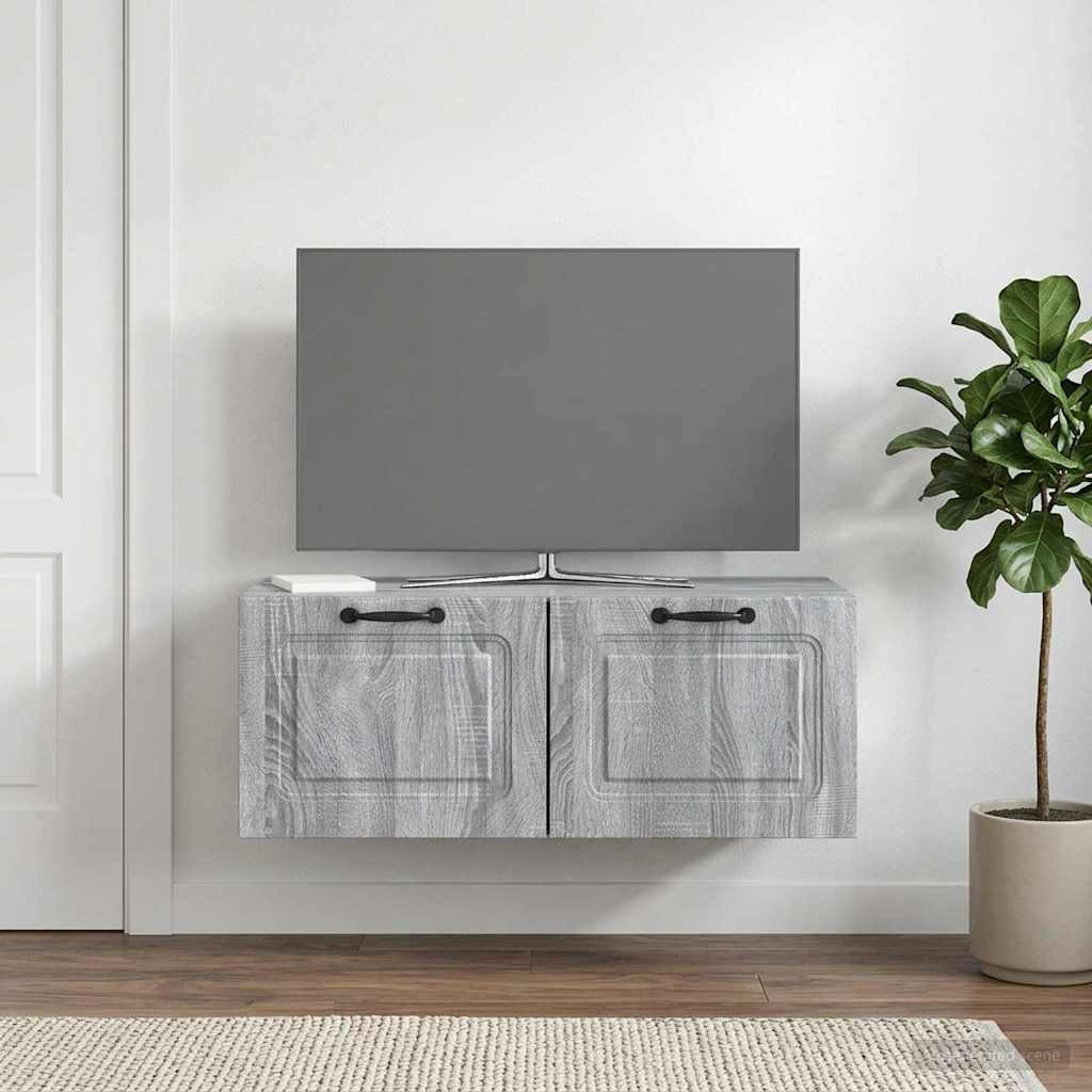 vidaXL Wandmontierter TV-Schrank Graues Sonoma 78,5 x 41 x 30 cm