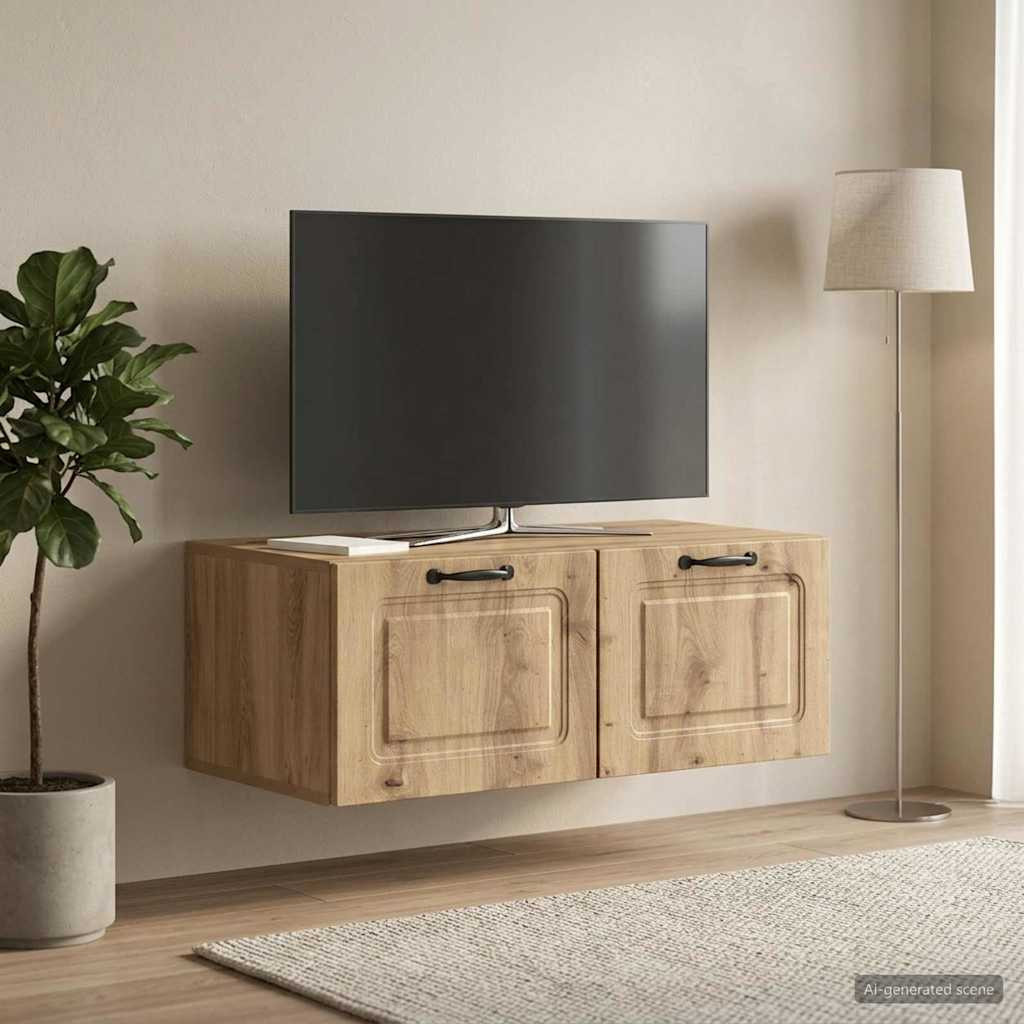 vidaXL Wandmontierter TV-Schrank 78,5 x 41 x 30 cm Artisan-Eiche