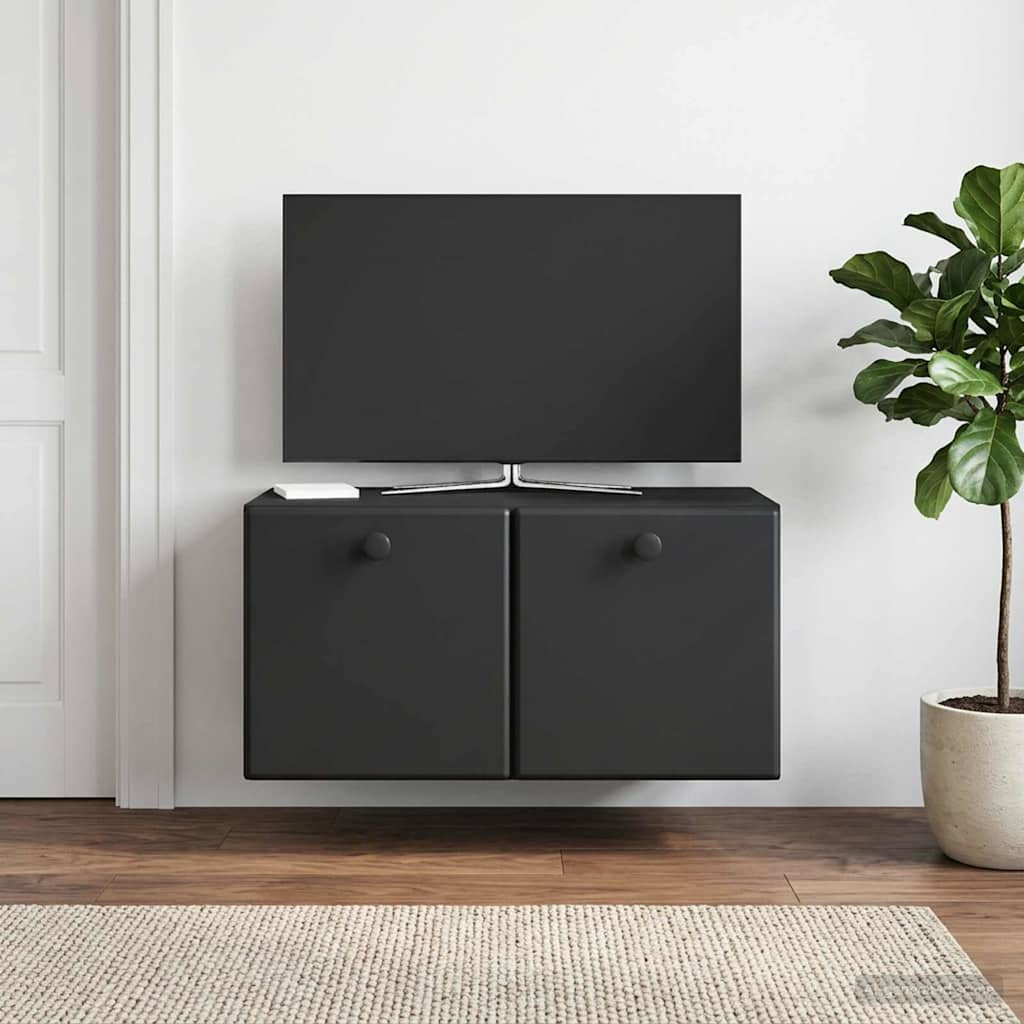 vidaXL Wandmontierter TV-Schrank 59,5 x 31 x 30 cm Schwarz