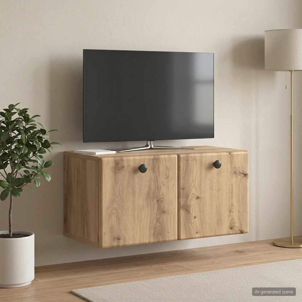 vidaXL Wandmontierter TV-Schrank 59,5 x 31 x 30 cm Artisan-Eiche