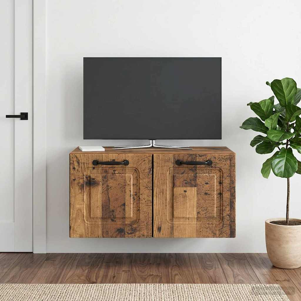 vidaXL Wandmontierter TV-Schrank Altholz 59,5 x 31 x 30 cm