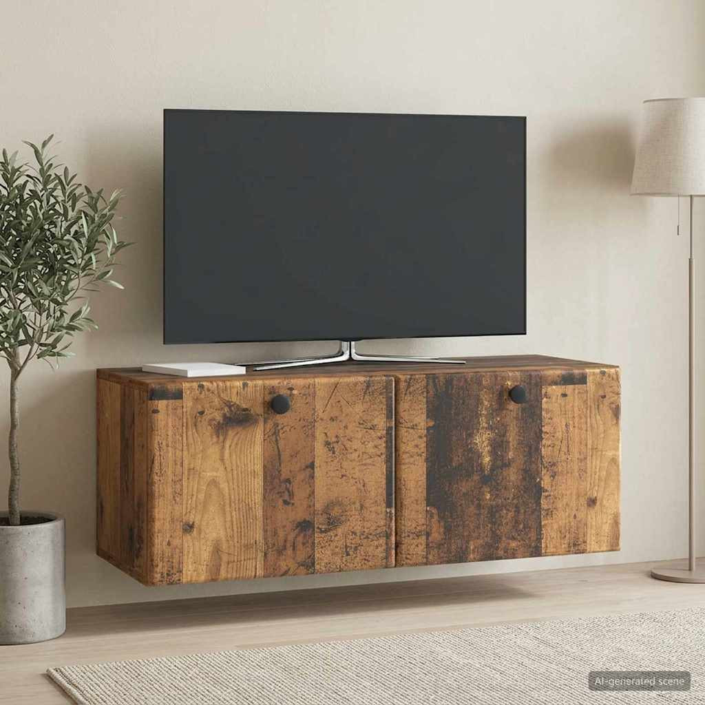 vidaXL Wandmontierter TV-Schrank 78,5 x 31 x 30 cm Altholz