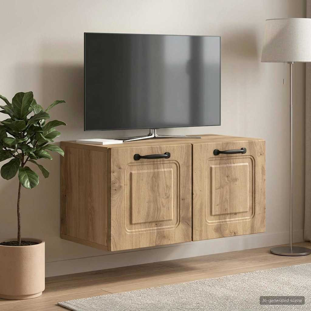 vidaXL Wandmontierter TV-Schrank 59,5 x 31 x 30 cm Artisan-Eiche