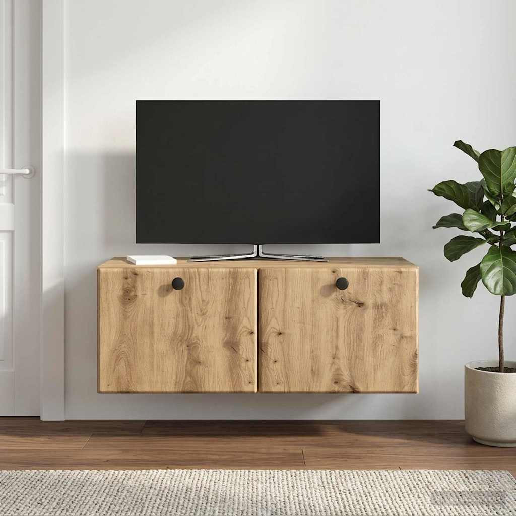 vidaXL Wandmontierter TV-Schrank 78,5 x 31 x 30 cm Artisan-Eiche