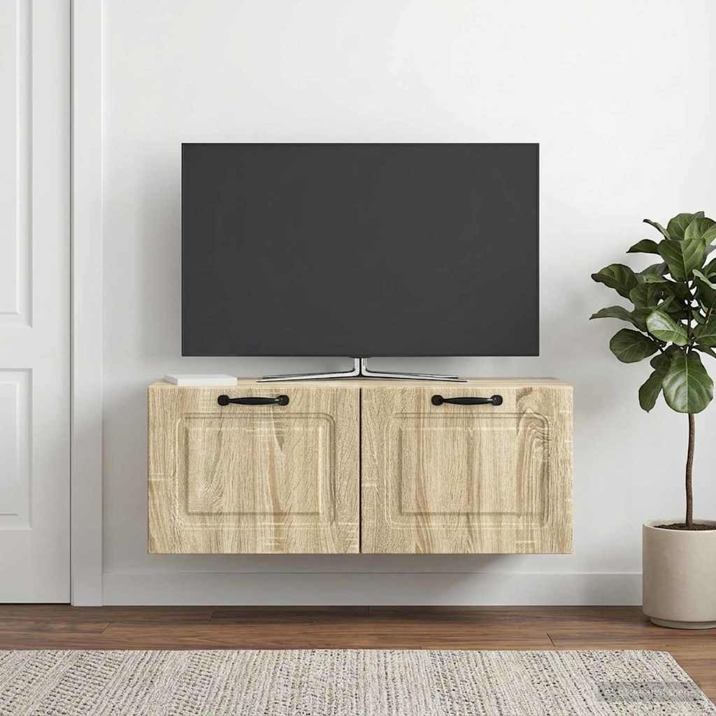 vidaXL Wandmontierter TV-Schrank Sonoma-Eiche 78,5 x 31 x 30 cm