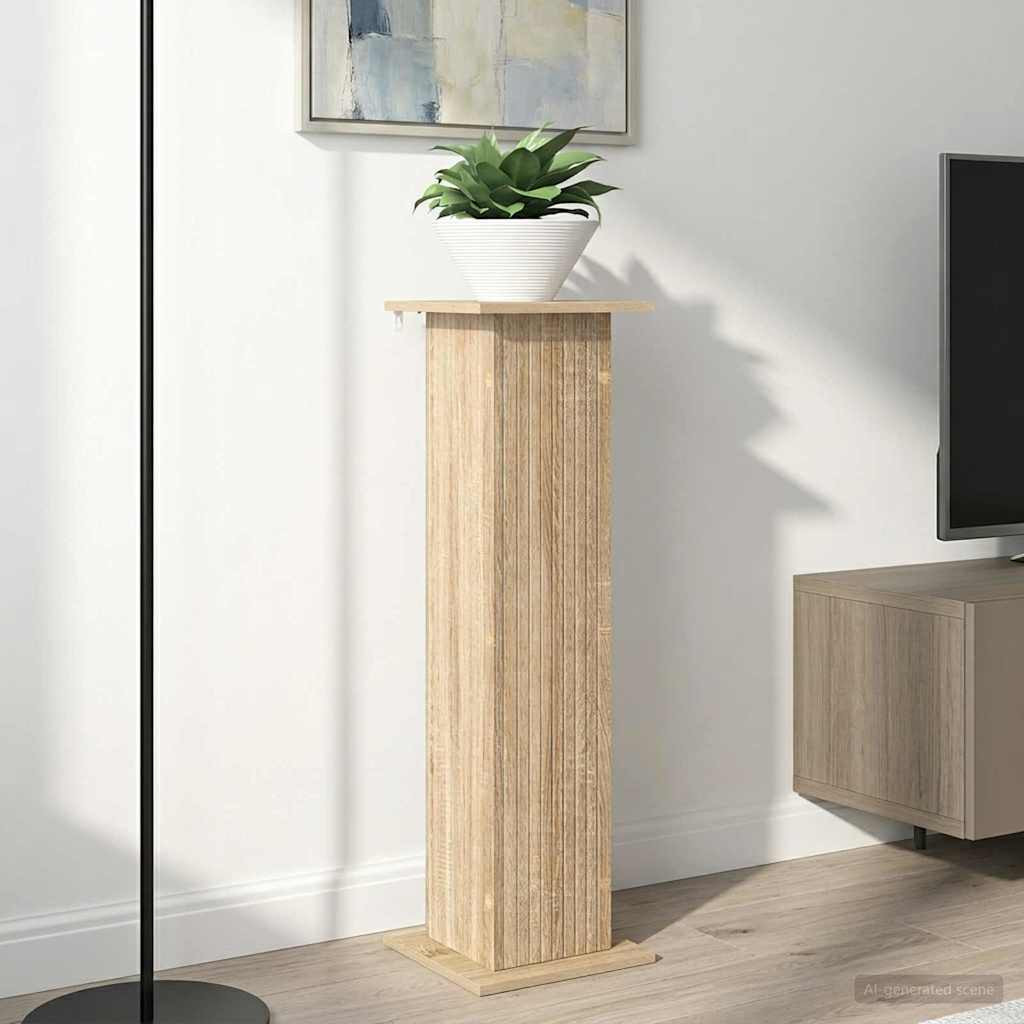 vidaXL Pflanzenständer 2 pcs Sonoma-Eiche 30,5 x 30 x 100,5 cm