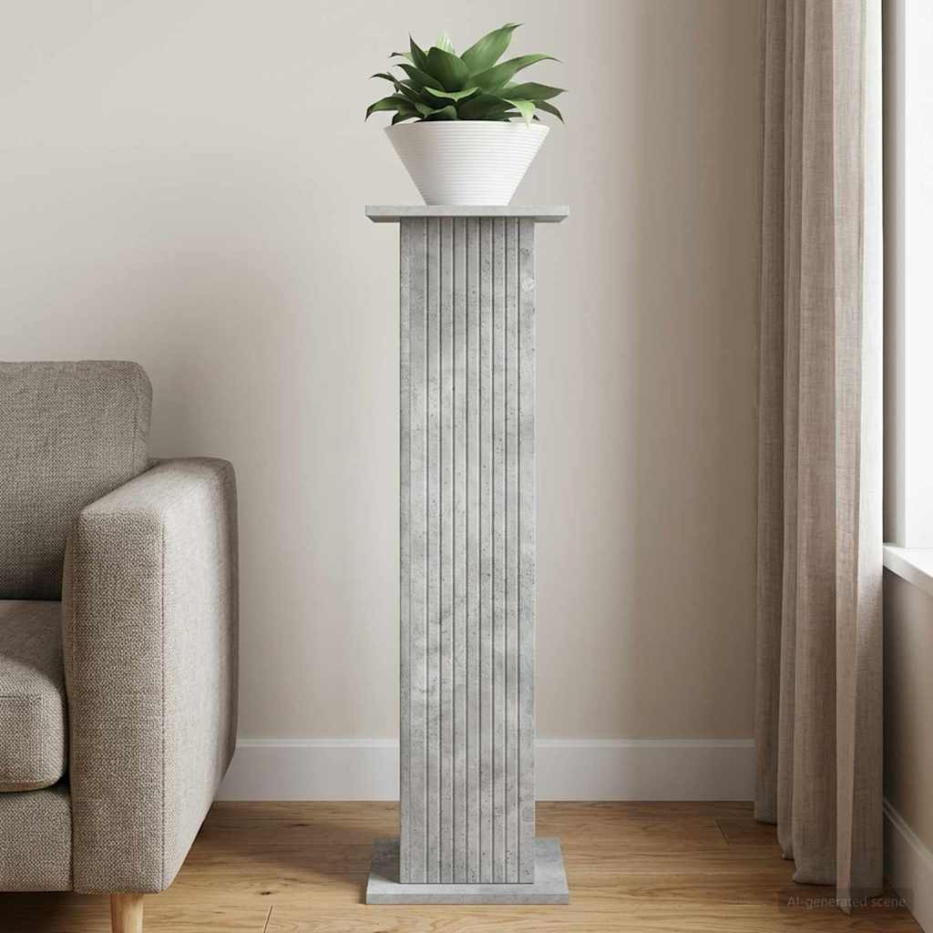 vidaXL Pflanzenständer Betongrau 30,5 x 30 x 100,5 cm Holzwerkstoff