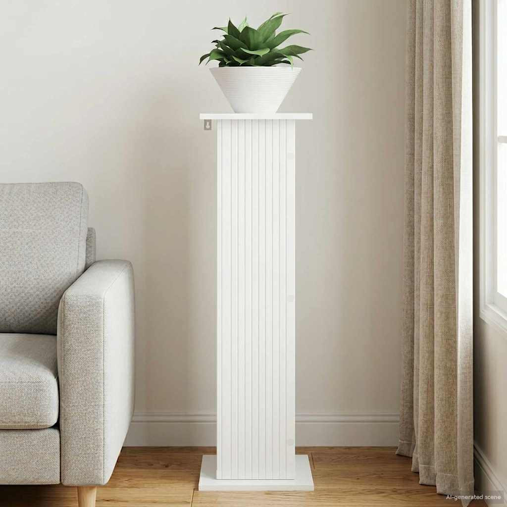 vidaXL Pflanzenständer Hochglanz Weiß 30,5 x 30 x 100,5 cm