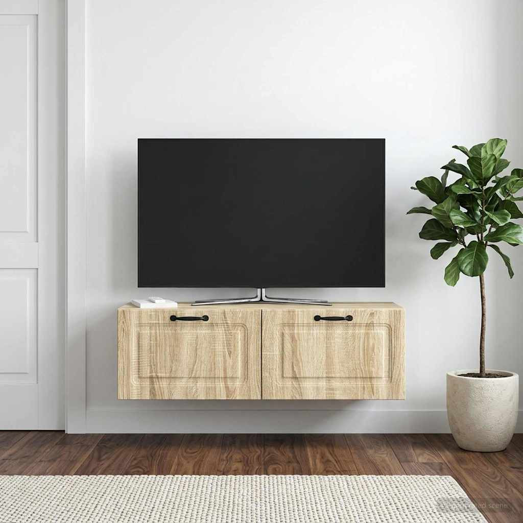 vidaXL Wandmontierter TV-Schrank Sonoma-Eiche 98 x 31 x 30 cm