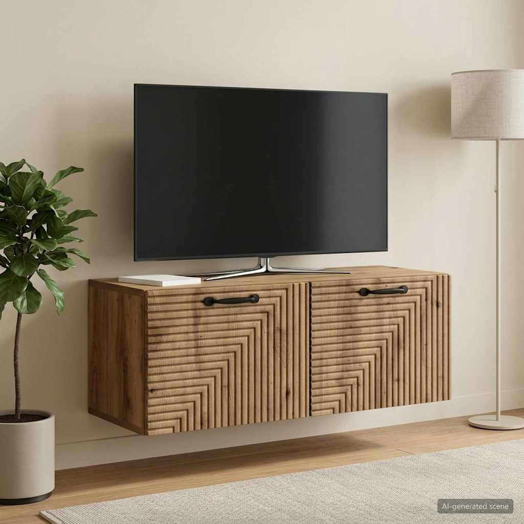 vidaXL Wandmontierter TV-Schrank 78,5 x 31 x 30 cm Artisan-Eiche