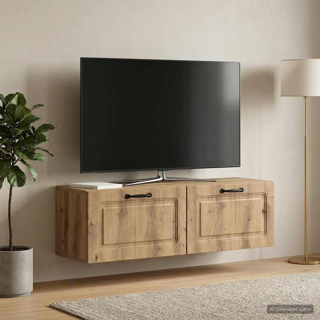 vidaXL Wandmontierter TV-Schrank 98 x 31 x 30 cm Artisan-Eiche