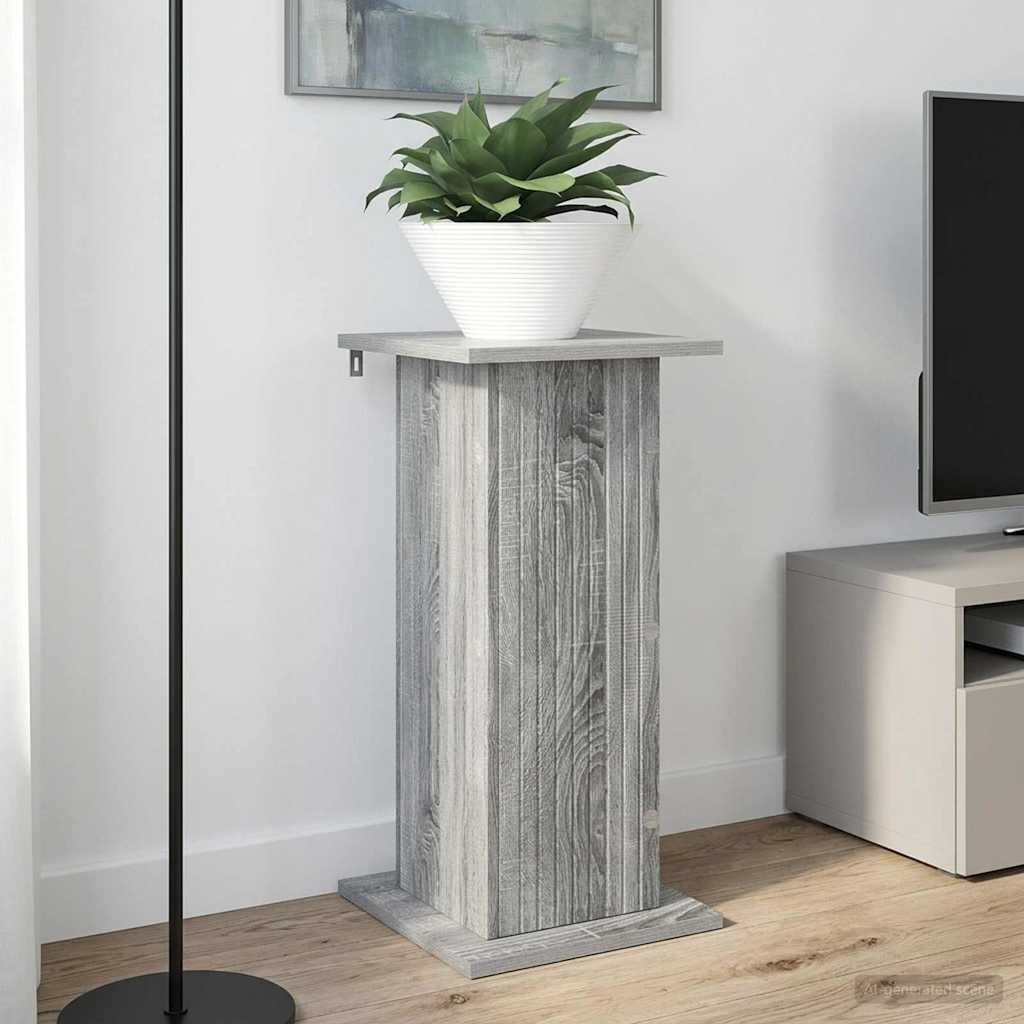 vidaXL Pflanzenständer 2 pcs Graues Sonoma 30,5 x 30 x 60,5 cm