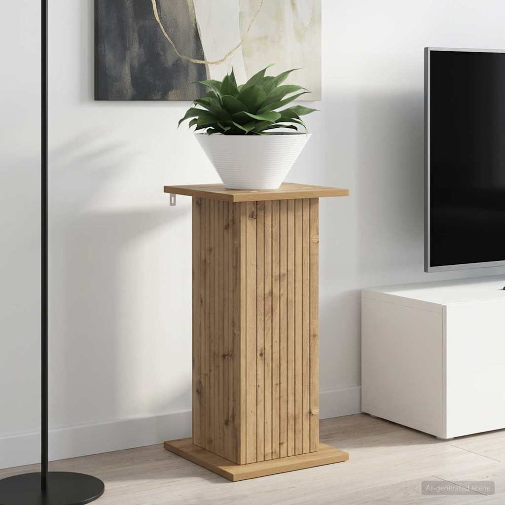 vidaXL Pflanzenständer Artisan-Eiche 30,5 x 30 x 60,5 cm Holzwerkstoff
