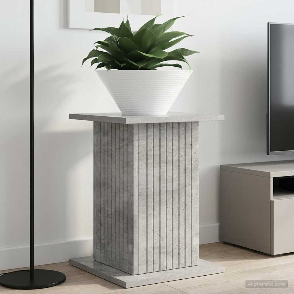 vidaXL Pflanzenständer 2 pcs Betongrau 30,5 x 30 x 43 cm Holzwerkstoff