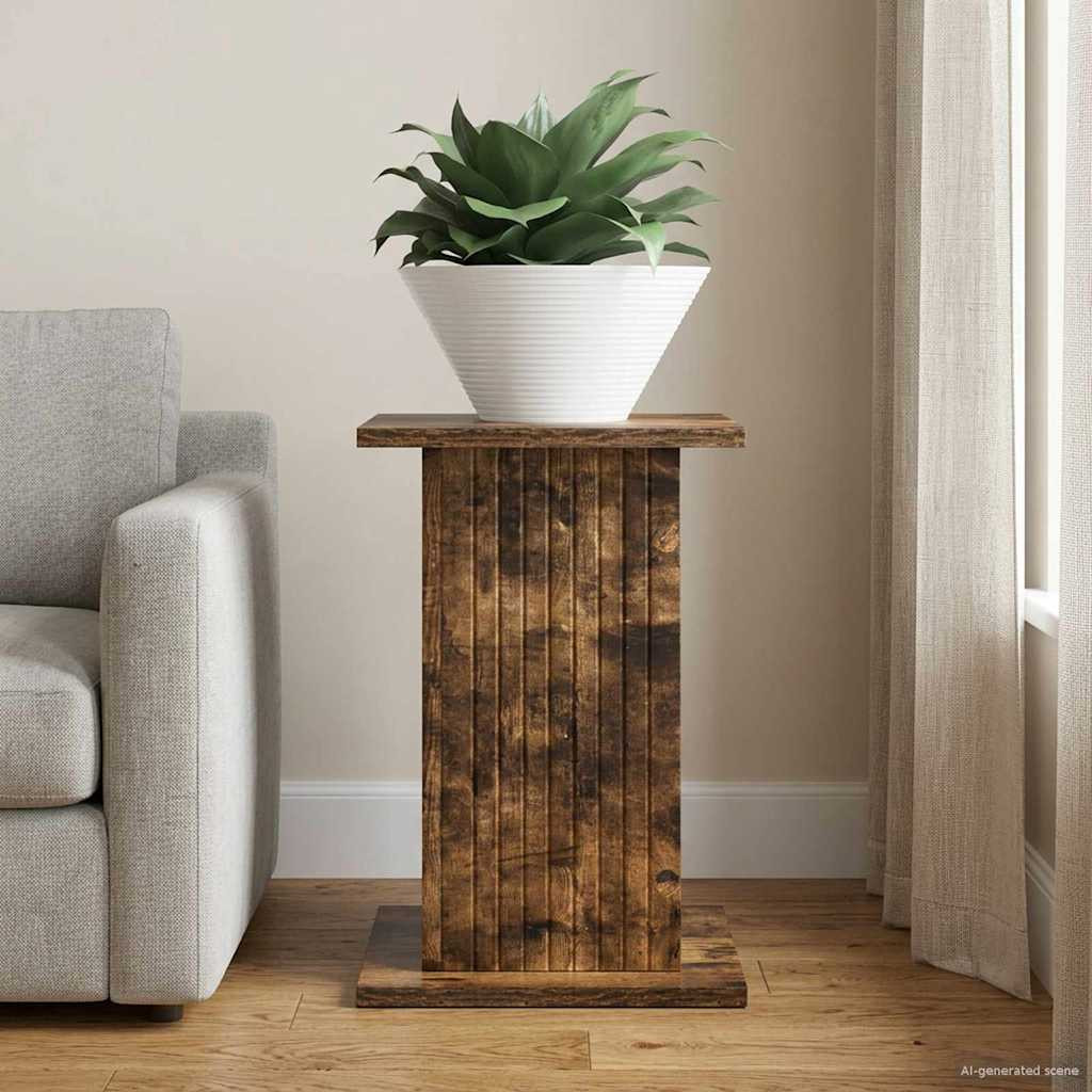 vidaXL Pflanzenständer Geräucherte Eiche 30,5 x 30 x 43 cm