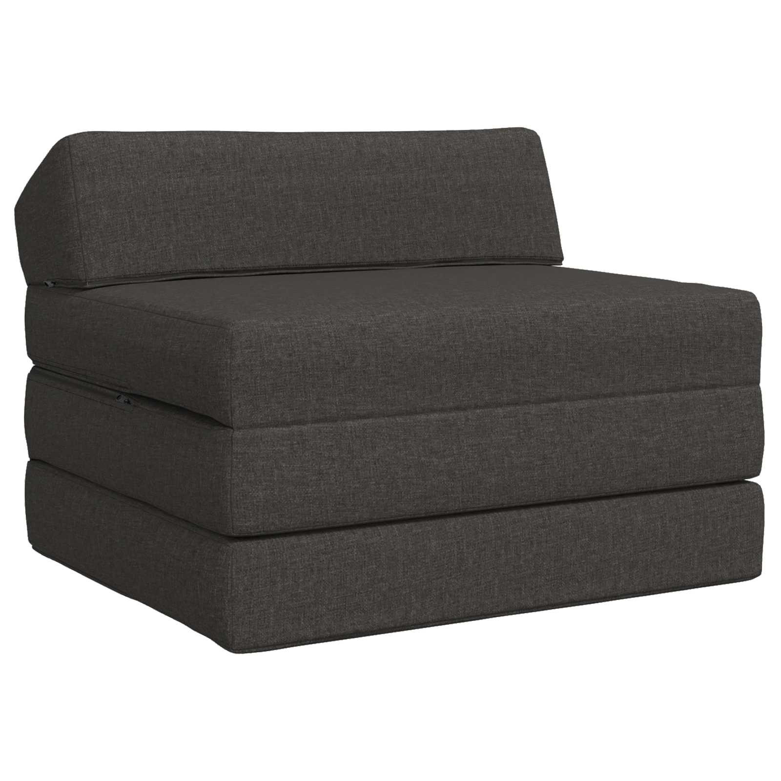 vidaXL Klappsofa Bett Dunkelgrau 200 x 70 x 10 cm Stoff