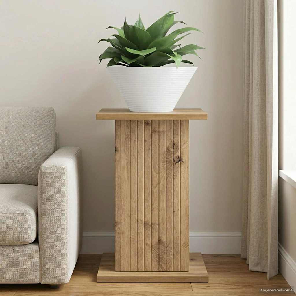 vidaXL Pflanzenständer Artisan-Eiche 30,5 x 30 x 43 cm Holzwerkstoff