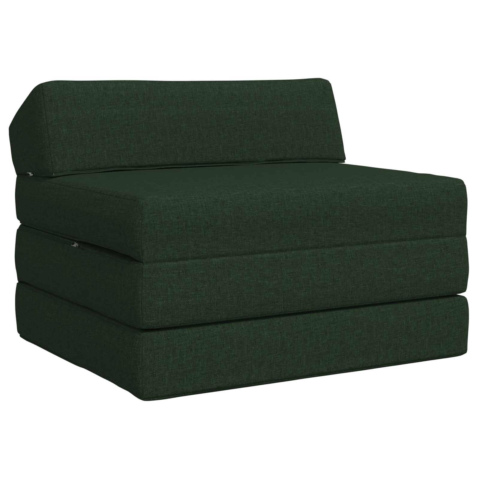 vidaXL Klappsofa Bett Dunkelgrün 200 x 70 x 10 cm Stoff