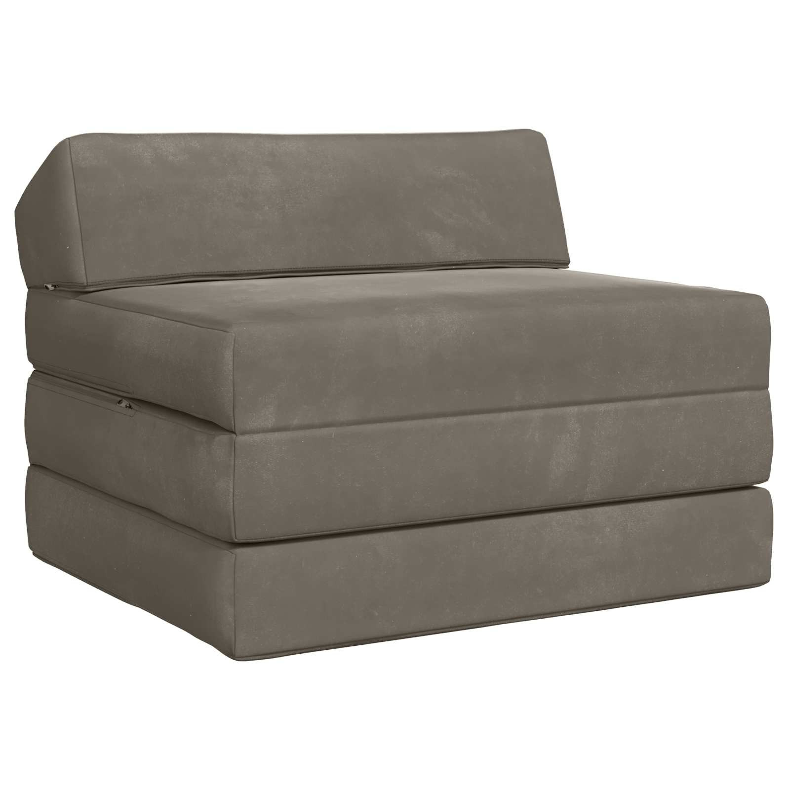 vidaXL Klappsofa Bett Hellgrau 200 x 70 x 10 cm Samt