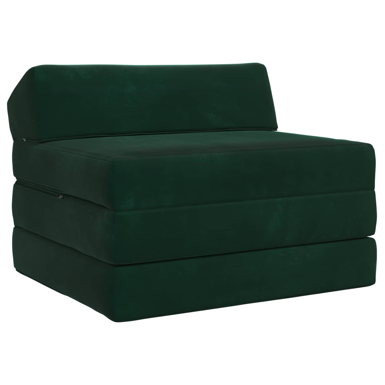 vidaXL Klappsofa Bett Dunkelgrün 200 x 70 x 10 cm Samt