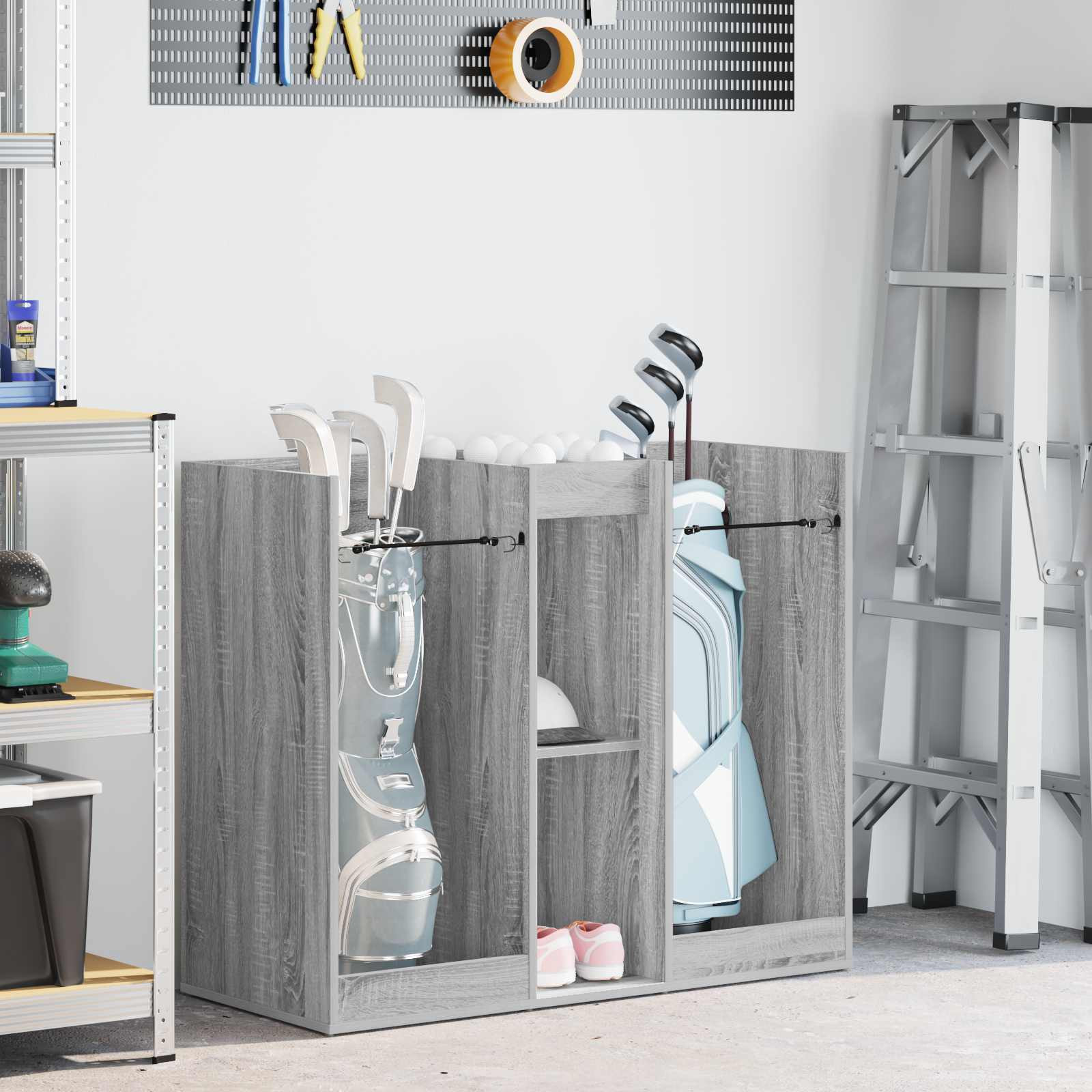 vidaXL Golf Schrank Uni Graues Sonoma 102 x 45 x 85,5 cm