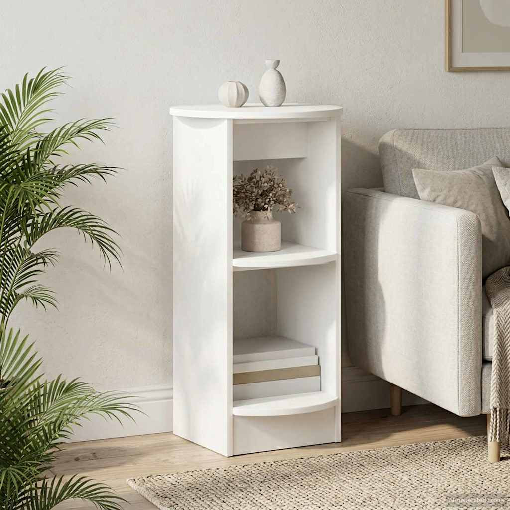 vidaXL Seitenschrank Weiß Holzwerkstoff