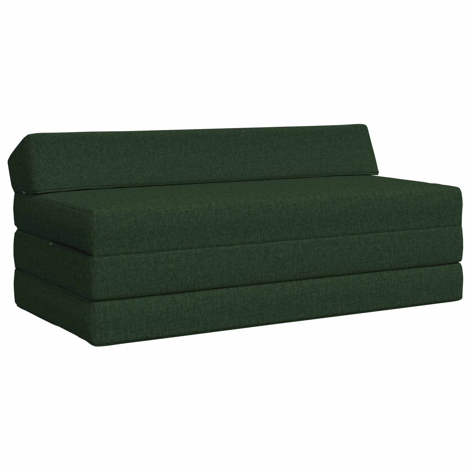 vidaXL Klappsofa Bett Dunkelgrün 120 x 60 x 49 cm Stoff