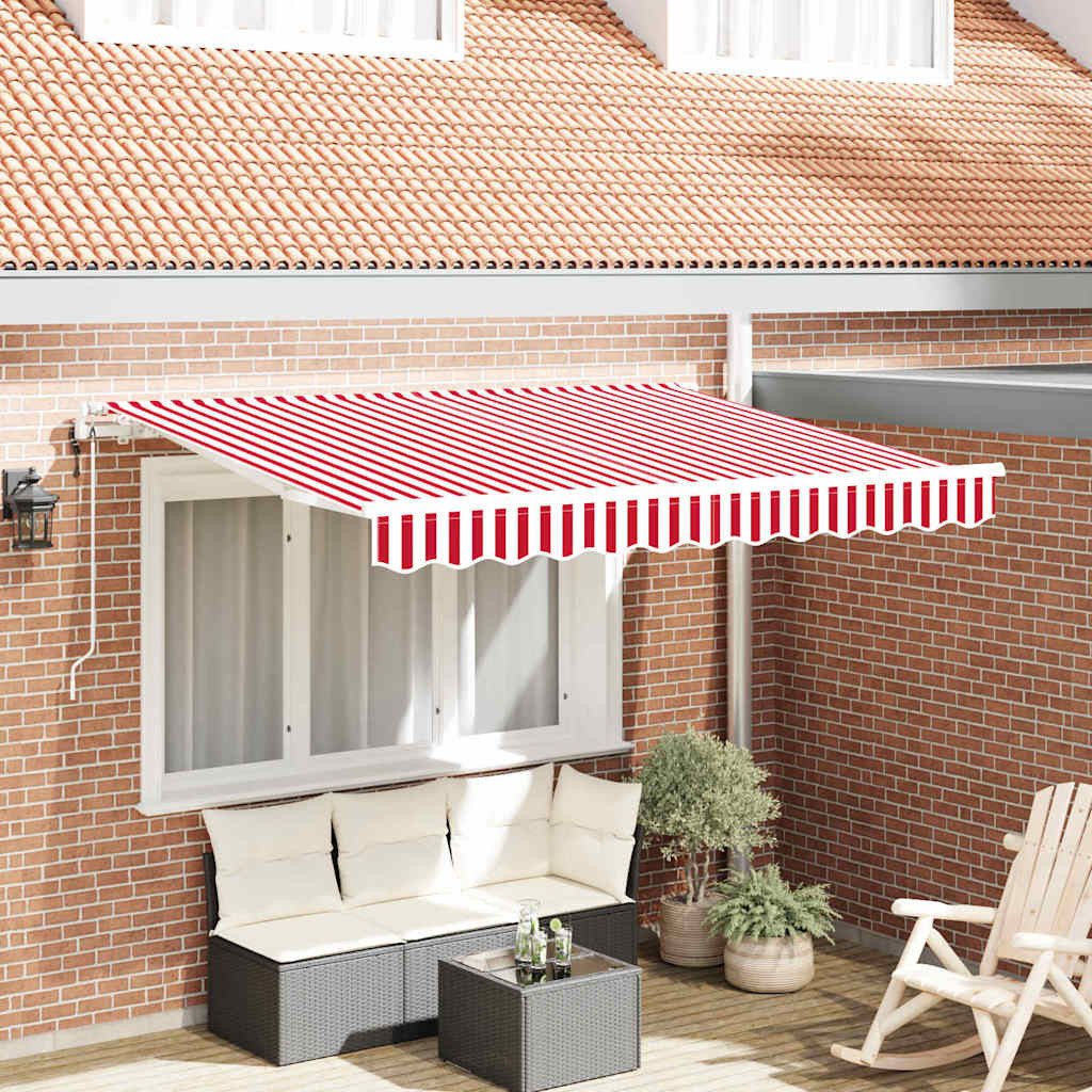 vidaXL Einziehbare Markise Rot 250 x 200 cm Stoff