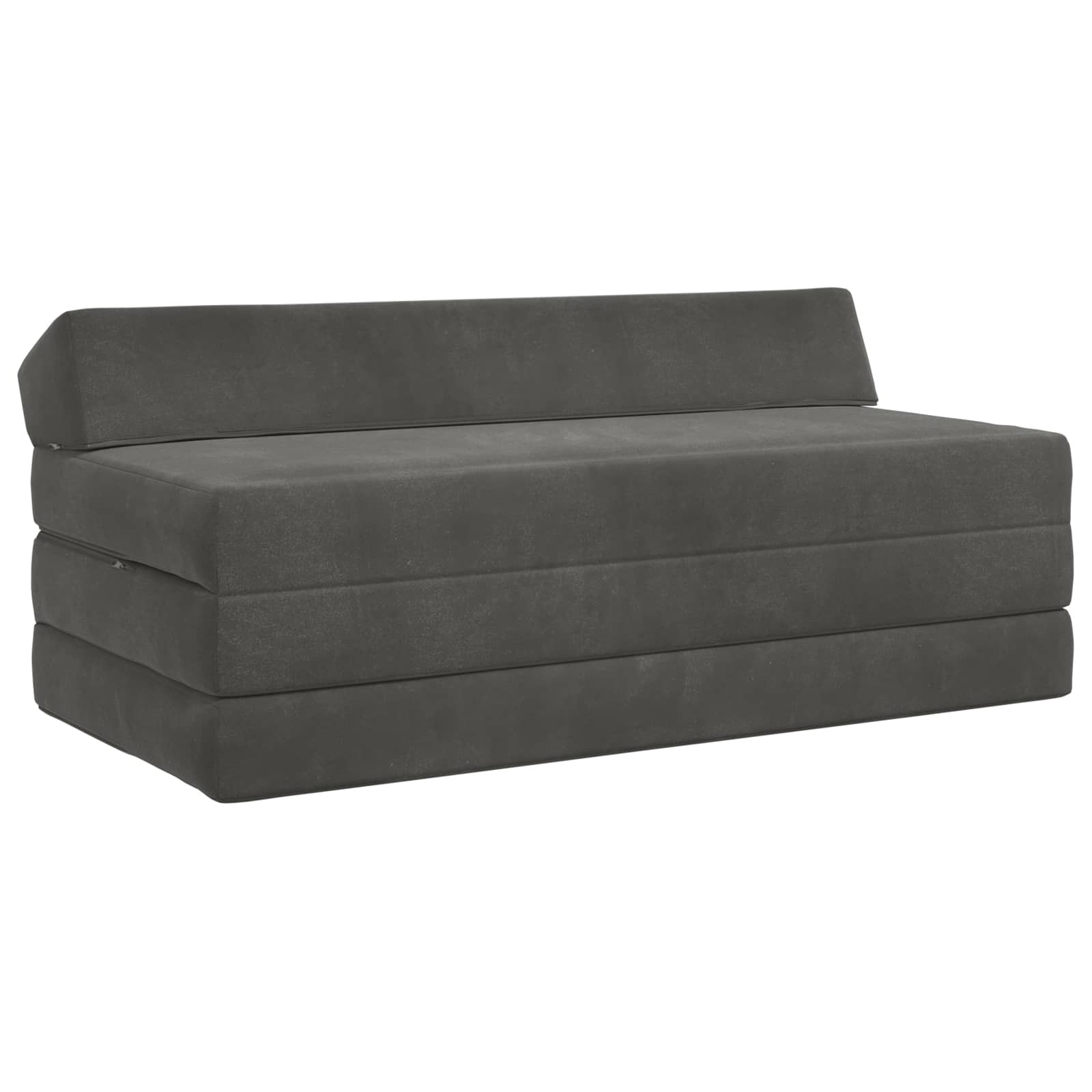 vidaXL Klappsofa Bett Dunkelgrau 120 x 60 x 49 cm Stoff