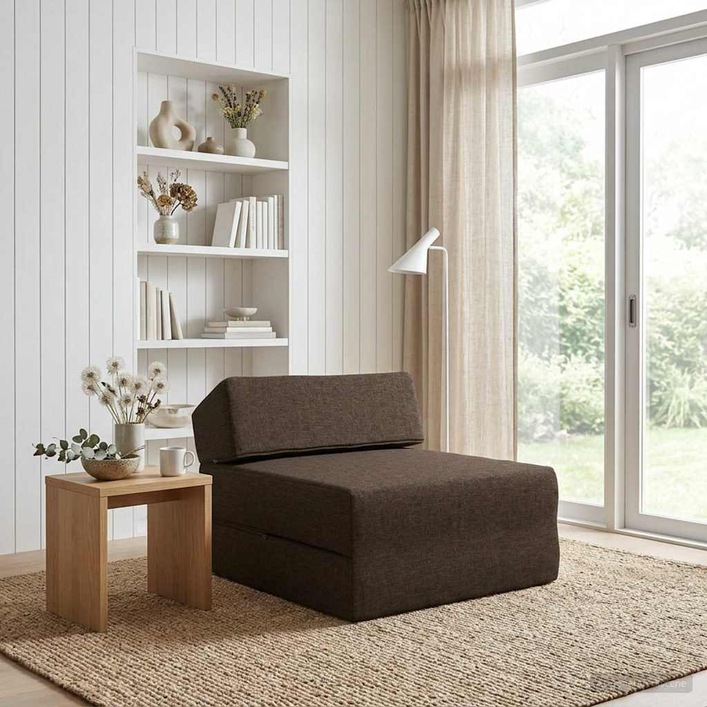 vidaXL Klappsofa Bett Taupe 60 x 70 x 41 cm Stoff