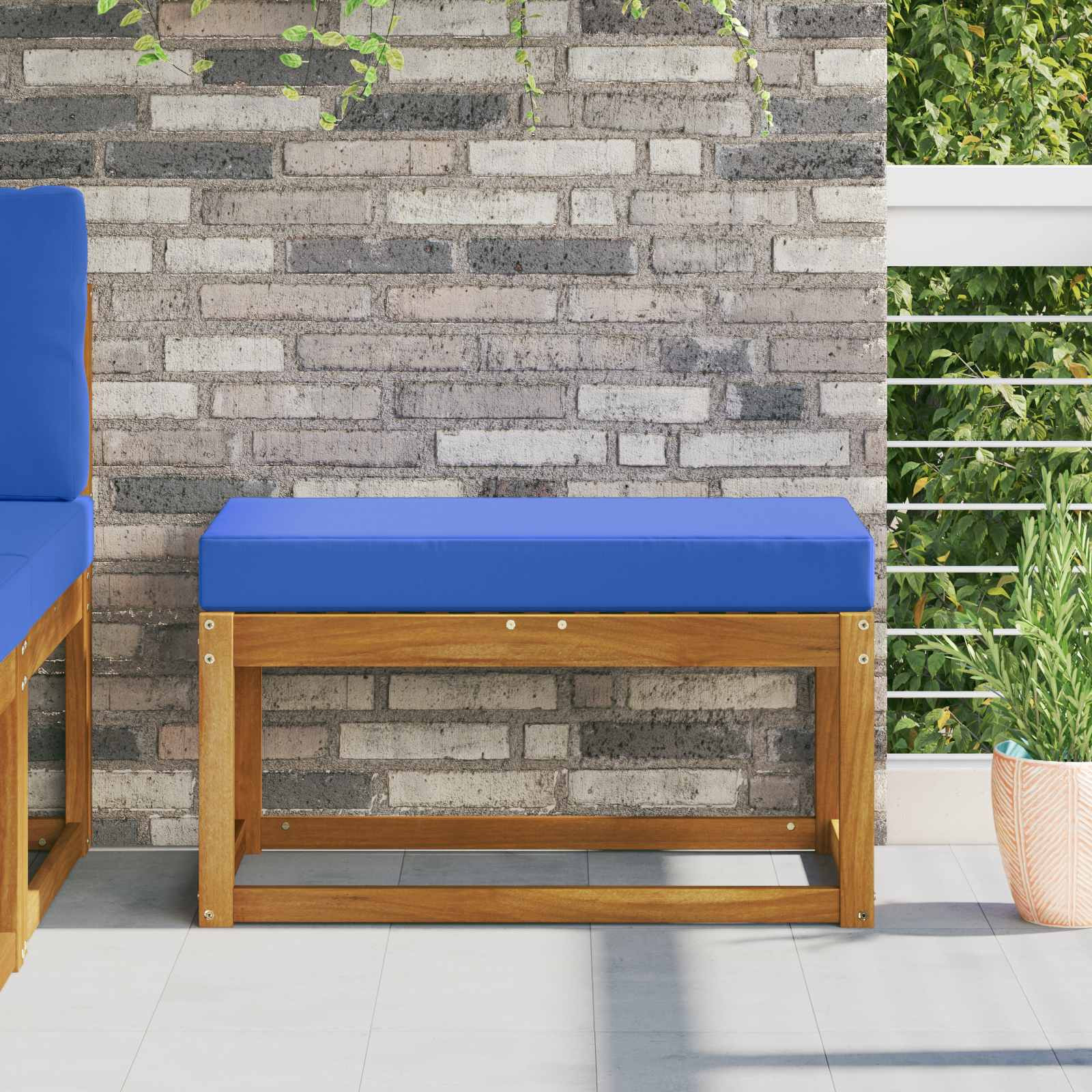 vidaXL Sitzkissen für Outdoor Königsblau 80 x 40 x 8 cm