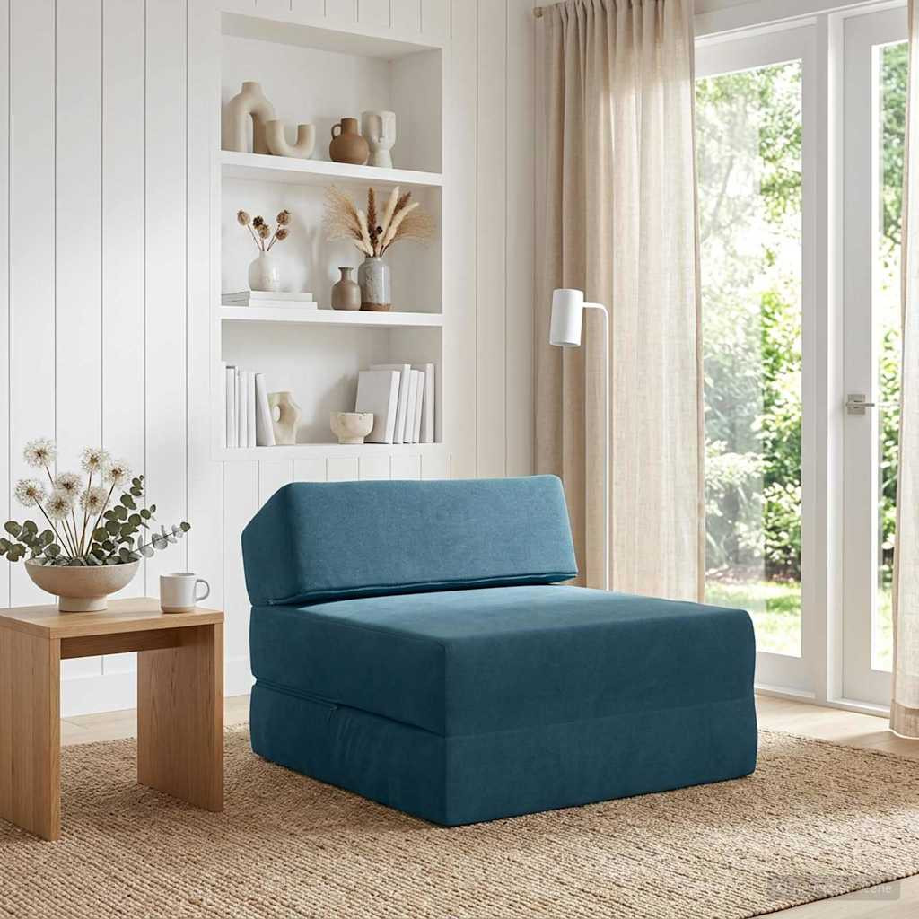 vidaXL Klappsofa Bett Blau 60 x 70 x 41 cm Stoff