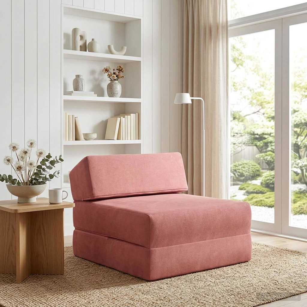 vidaXL Klappsofa Bett Rosa 60 x 70 x 41 cm Stoff