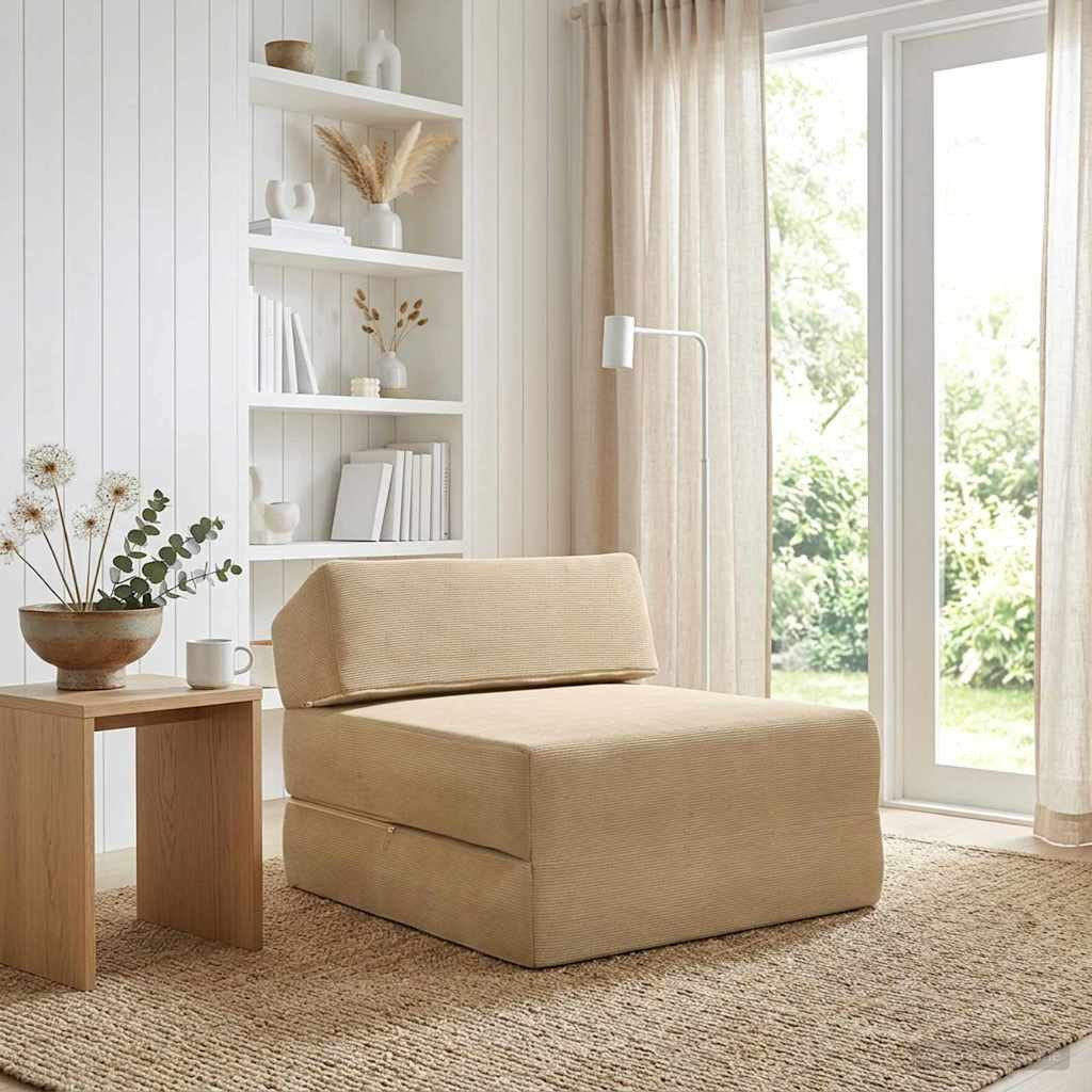 vidaXL Klappsofa Bett Grün Grau 60 x 70 x 41 cm Stoff