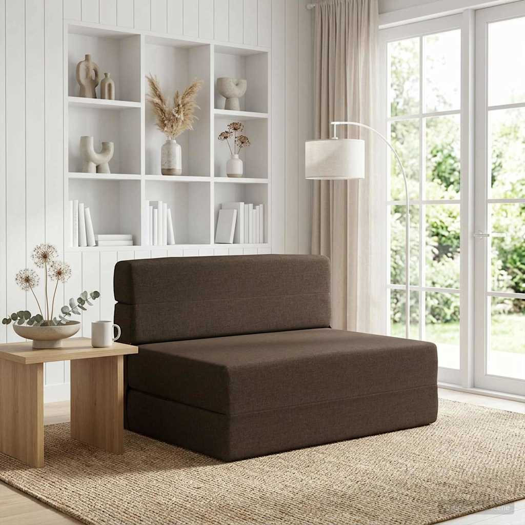 vidaXL Klappsofa Bett Taupe 70 x 72 x 60 cm Stoff