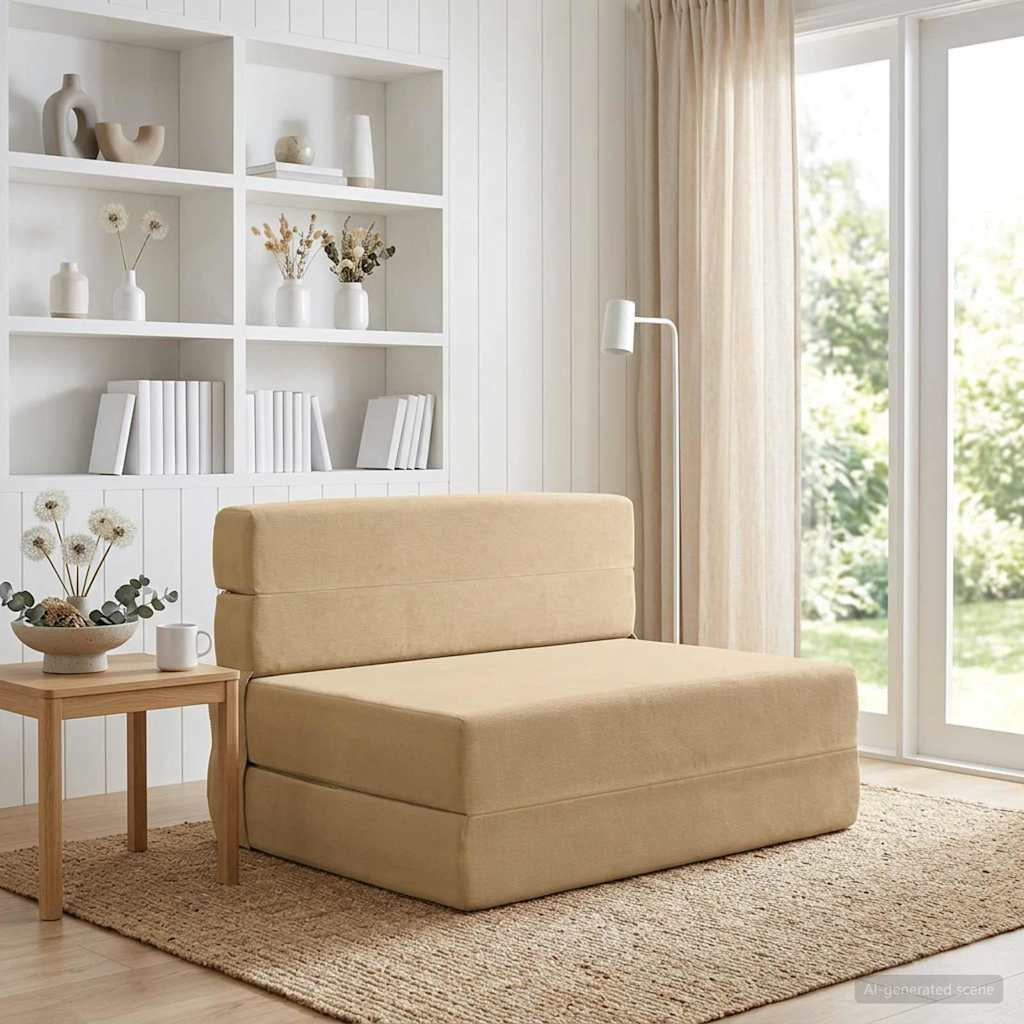 vidaXL Klappsofa Bett Grün Grau 70 x 72 x 60 cm Stoff