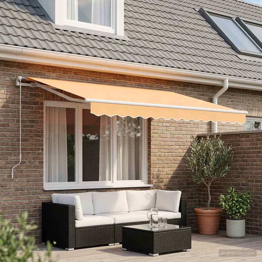 vidaXL Markisenersatzstoff Sand 329 x 245 cm Polyester
