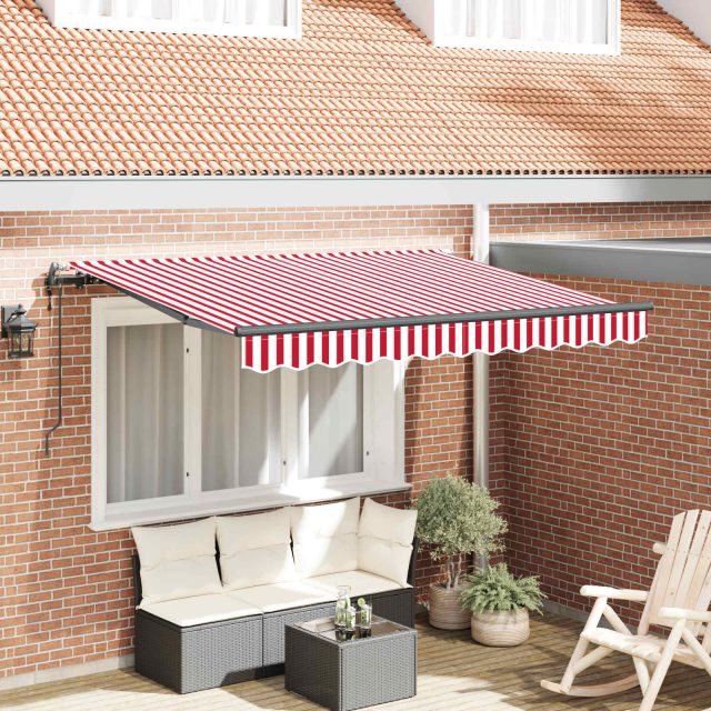 vidaXL Einziehbare Markise Rot 250 x 200 cm Stoff