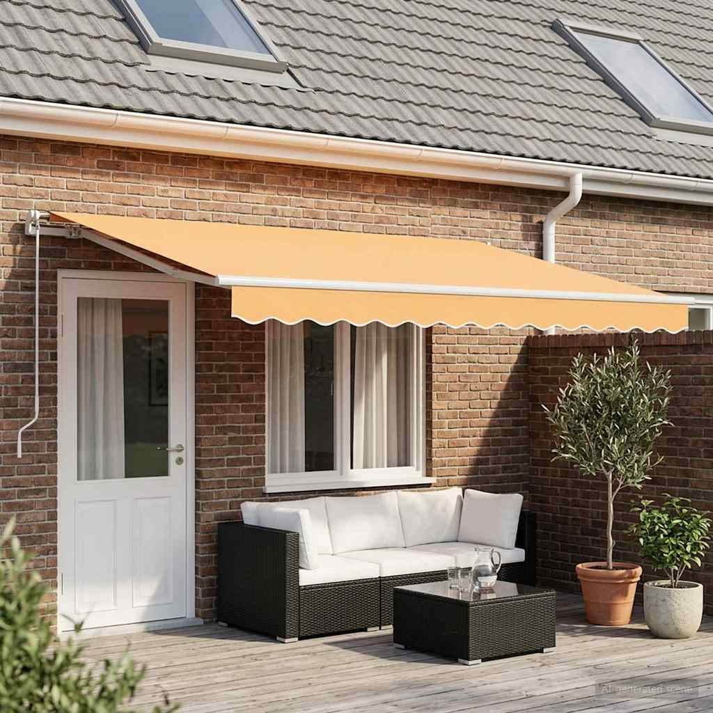 vidaXL Markisenersatzstoff Sand 581 x 295 cm Polyester