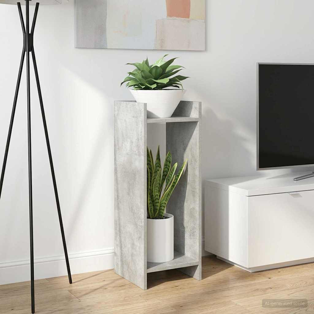 vidaXL Pflanzenständer Betongrau 30 x 30 x 80 cm Holzwerkstoff