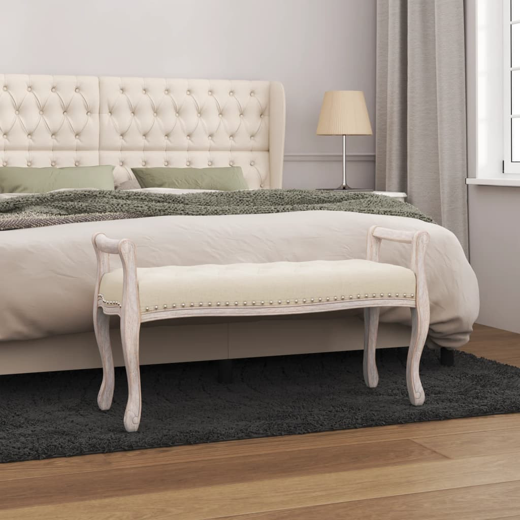 vidaXL Sitzbank 110x45x60 cm Leinen