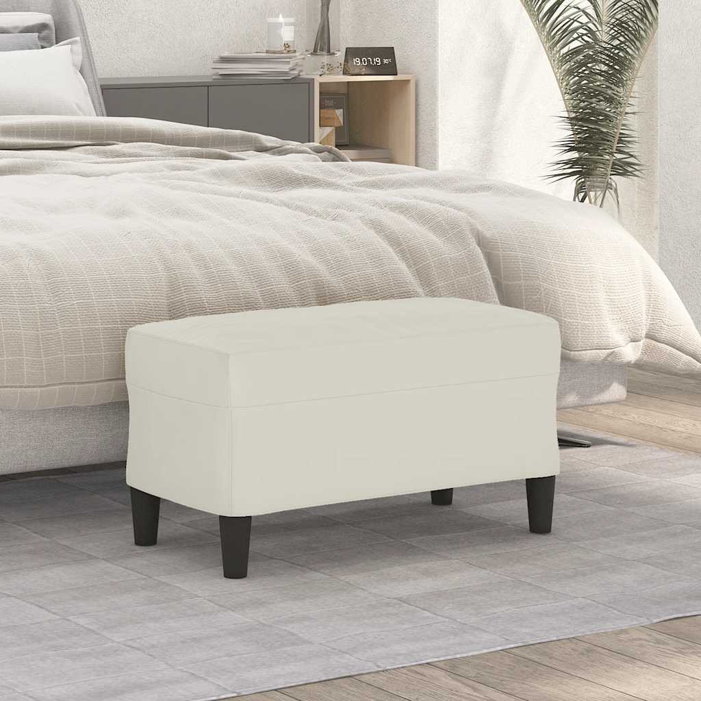 vidaXL Sitzbank Creme 70x35x41 cm Samt