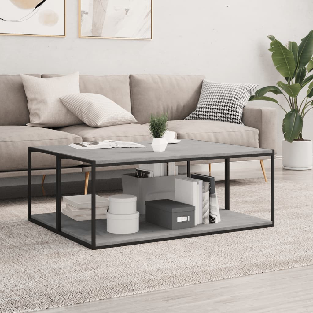 vidaXL Bücherregal-Bretter 4 Stk. Betongrau 100x40x1,5cm Holzwerkstoff