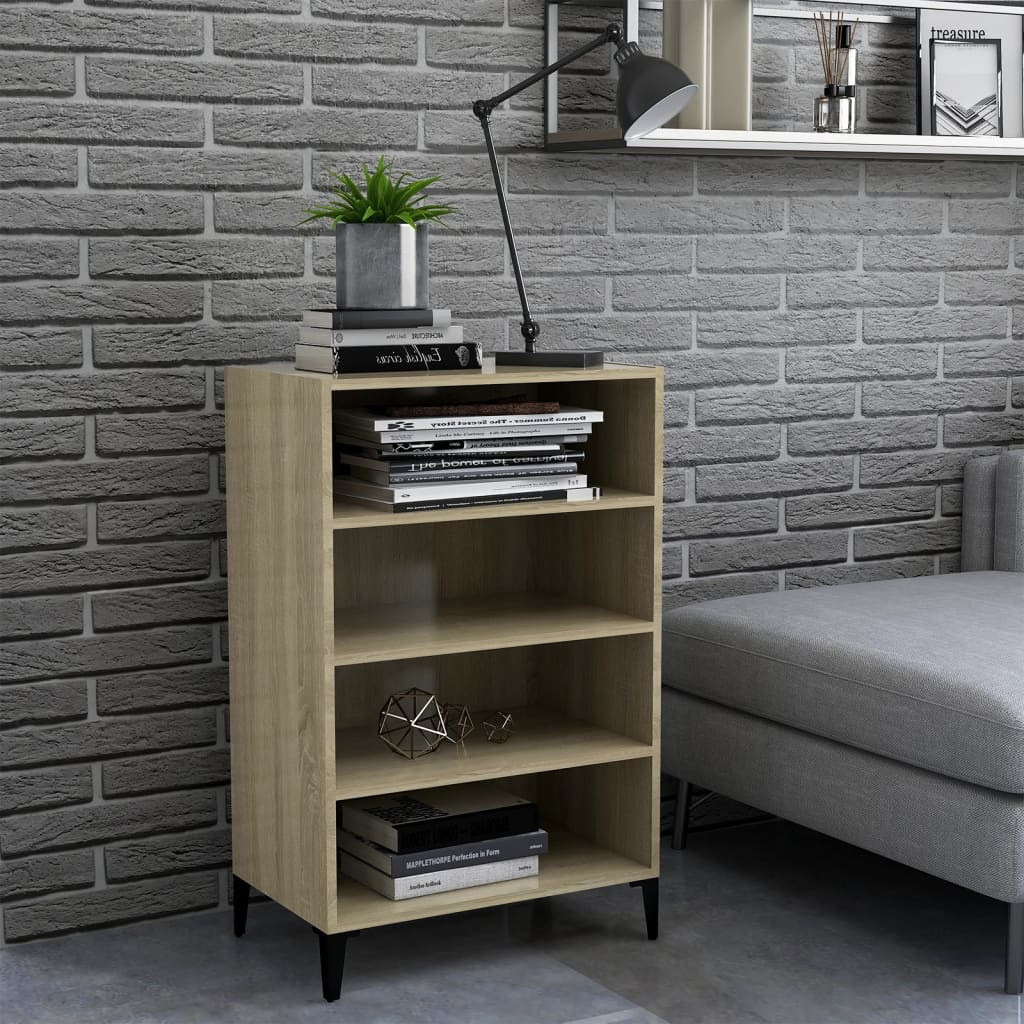 vidaXL Sideboard Sonoma-Eiche 57x35x90 cm Holzwerkstoff