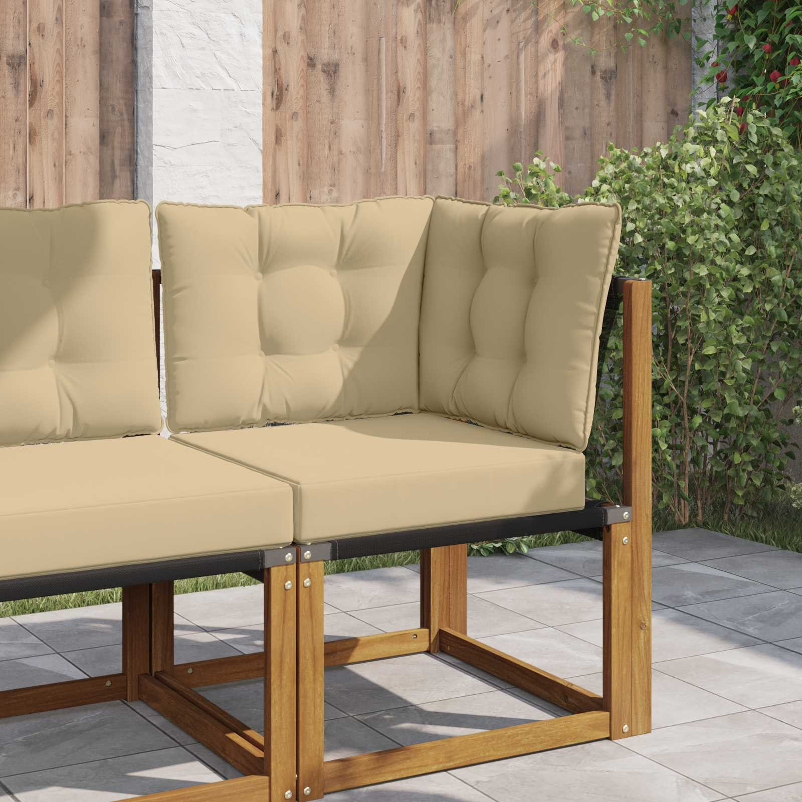 vidaXL Sofakissen für draußen Polyester Beige 60 x 40 x 10 cm