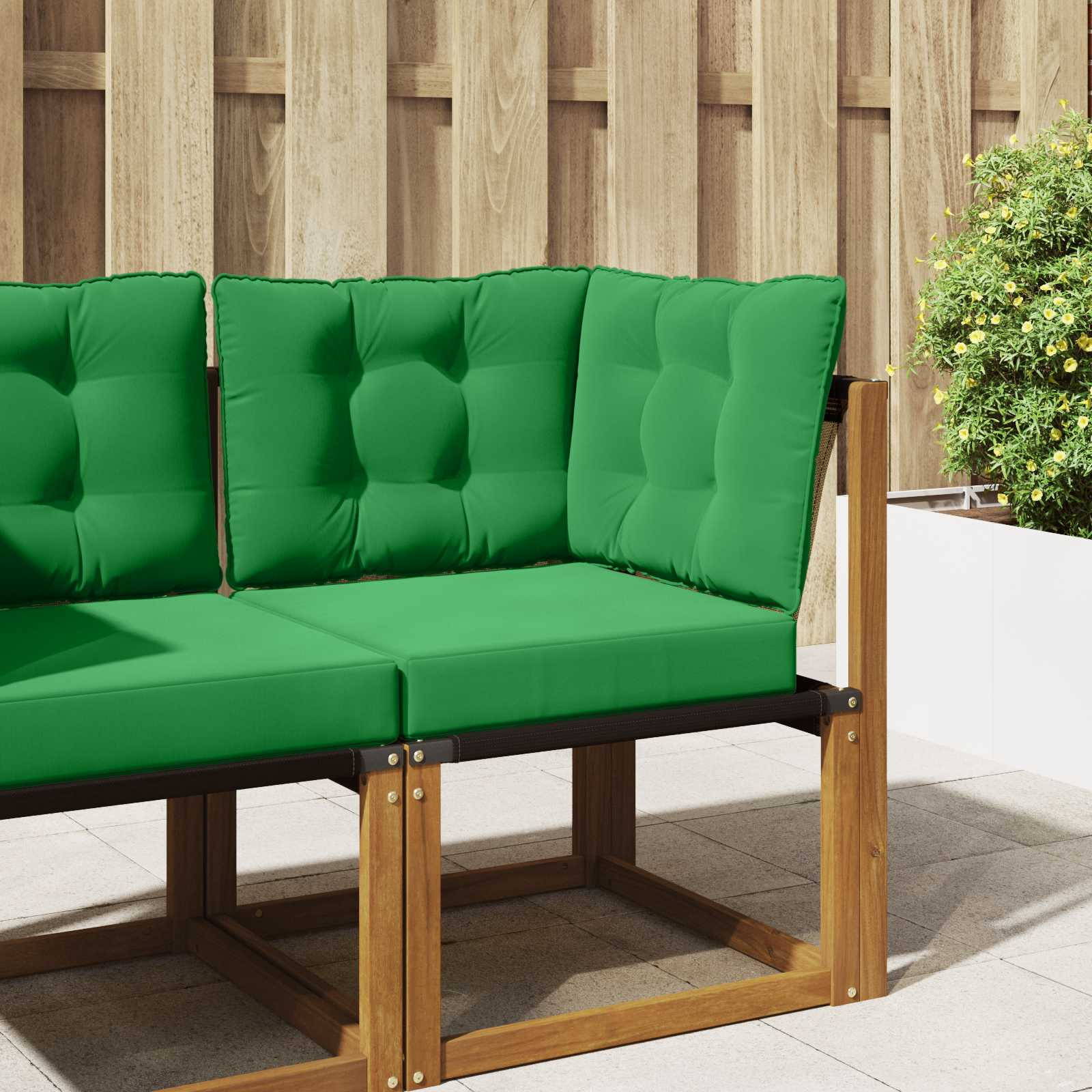 vidaXL Sofakissen für draußen Polyester Grün 60 x 40 x 10 cm