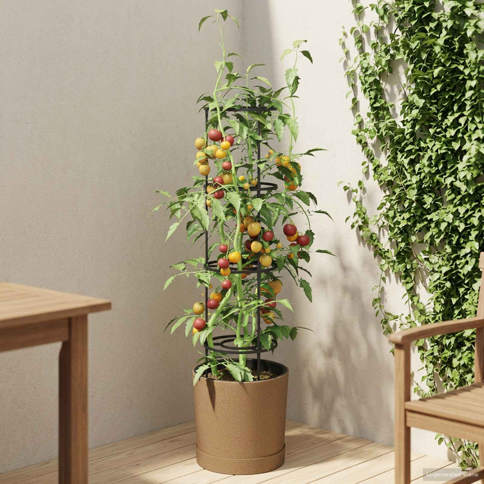 vidaXL Tomatenaufzucht Naturo ECO Ø 29 x 106 cm WPC