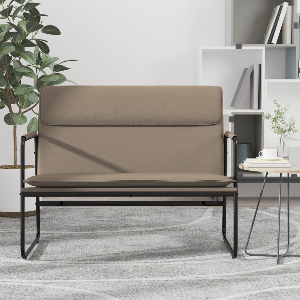 vidaXL Sitzbank Cappuccino-Braun 100x64x80 cm Kunstleder