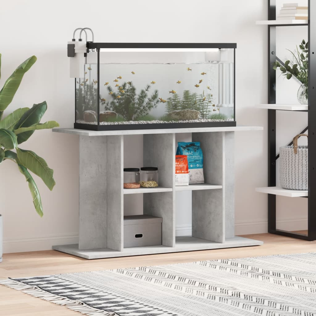 vidaXL Aquariumständer Betongrau 100 x 40 x 60 cm Holzwerkstoff