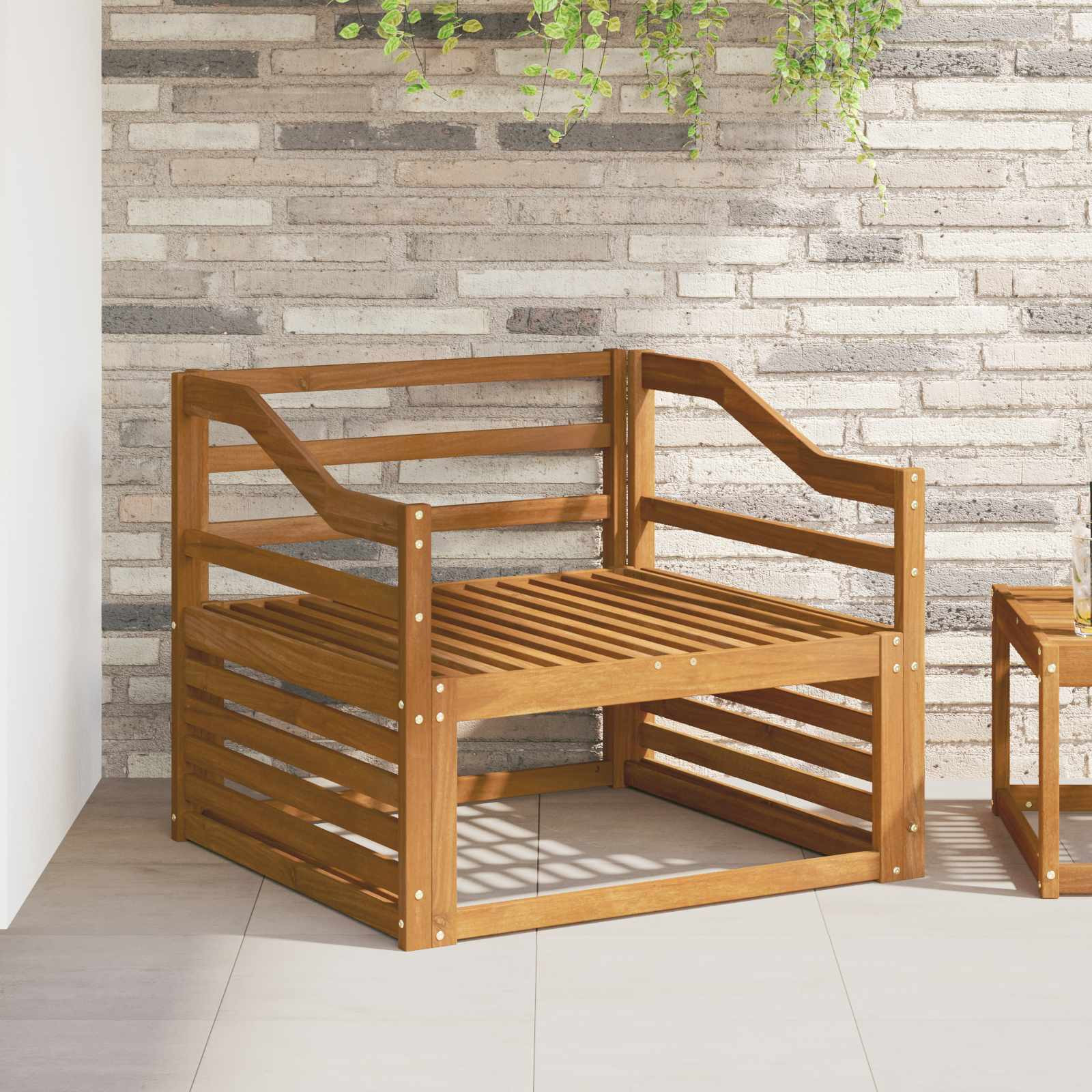 vidaXL Armlehnen 2 pcs Braun 79 x 4 x 73 cm Holzwerkstoff